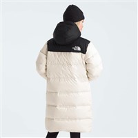 The North Face Nuptse Parka - Women's - White Dune / TNF Black