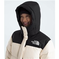 The North Face Nuptse Parka - Women's - White Dune / TNF Black