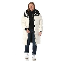 The North Face Nuptse Parka - Women's - White Dune / TNF Black