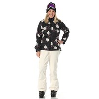 The North Face ThermoBall Eco Snow Triclimate Jacket - Women's - Alpine Plum / TNF Black Winter Flowers Print