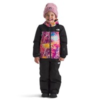 The North Face Freedom Insulated Jacket - Youth - Radiant Poppy Blowing Wind Print