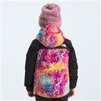 The North Face Freedom Insulated Jacket - Youth - Radiant Poppy Blowing Wind Print