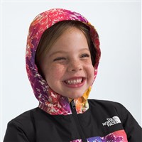 The North Face Freedom Insulated Jacket - Youth - Radiant Poppy Blowing Wind Print