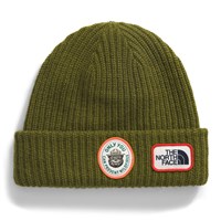 The North Face Salty Lined Beanie - Youth - Forest Olive / Smokey The Bear Patch