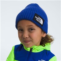 The North Face TNF Box Logo Cuffed Beanie - Youth - TNF Blue