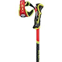 Leki WCR TBS SL 3D Race Ski Poles - Unisex - Red - grip