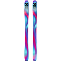 Salomon QST 98 Skis - Men's - Tillandsia Purple / Pastel Neon Blue 3 / Poppy Red - Base