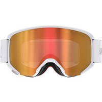 Atomic Savor Photo Goggle - White Frame w/ Red Photo Flash Lens (AN5106504) - Front