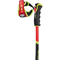 Leki WCR TBS GS 3D Race Ski Poles - Unisex - Red - grip