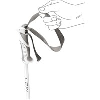 Leki Bliss Ski Poles - Unisex - White - Grip