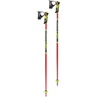 Leki WCR Lite SL 3D Race Ski Poles - Junior - Red - Pair