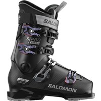 Salomon S/Pro Supra 80 GW Ski Boots - Women's - Black / Silver Met / Sweet Lavender - Side