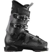 Salomon S/Pro Supra BOA X100 Ski Boots - Men's - Black / Dark Grey Met / Dark Grey Met - Side