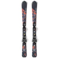 Nordica Team AM Skis + 7.0 FDT Bindings - Youth - Topsheet