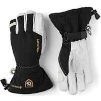 Hestra Army Leather Gore-Tex 5 Finger Glove - Black / Natural Grey