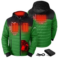 ActionHeat Philadelphia Eagles 5V Puffer Battery Heated Jacket - Men's - Kelly Green / Black