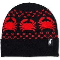 Crab Grab Nordicrab Beanie - Black / Red