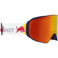 Red Bull Spect Jam Goggle - Jam Matte Blue Frm w/ Brn / Red Mirror + Cloudy Snow Lenses