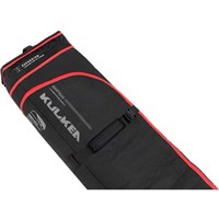 Kulkea Kantaja Double Roller Ski Bag - Black / Red