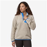 Patagonia Lightweight Synchilla Snap-T Pullover - Women's - Oatmeal Heather w/ Vessel Blue (OHVL)