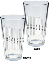 Ski the East Ski Quiver Pint Glass