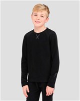 Terramar 4.0 Youth Thermafleece Expedition Weight Thermal Baselayer 2-Piece Set - Black