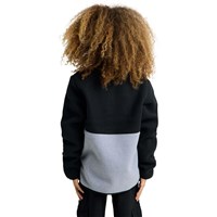Burton Cinder Fleece Anorak - Kid's - True Black / Gray Heather