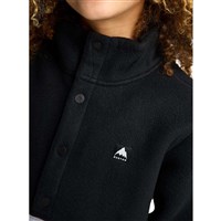 Burton Cinder Fleece Anorak - Kid's - True Black / Gray Heather
