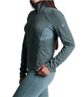 Kuhl Reactiv Grid Fleece FZ - Women's - Mineral Blue
