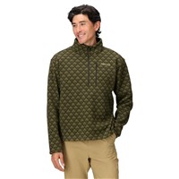 Marmot Heavyweight Drop Line Printed 1/2 Zip - Men's - Rosin Green Geo Peaks