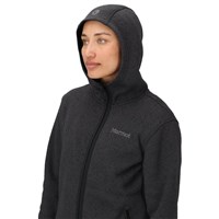 Marmot Drop Line Fleece Full Zip Hoody - Women's - Black Heather