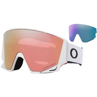 Oakley Flow M Matte White Goggle - Matte White Frame w/ Prizm Rose Gold & Prizm Iced Lenses (OO7147-10)