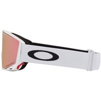 Oakley Flow M Matte White Goggle - Matte White Frame w/ Prizm Rose Gold & Prizm Iced Lenses (OO7147-10)