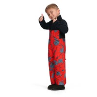 Obermeyer Volt Print Bib Pant - Boy's - Daffy Dayz / Red