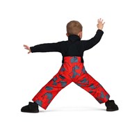Obermeyer Volt Print Bib Pant - Boy's - Daffy Dayz / Red