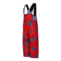 Obermeyer Volt Print Bib Pant - Boy's - Daffy Dayz / Red