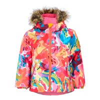 Obermeyer Ashor Jacket w/Faux Fur - Girl's - Passion Palette