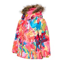 Obermeyer Ashor Jacket w/Faux Fur - Girl's - Passion Palette