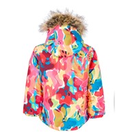 Obermeyer Ashor Jacket w/Faux Fur - Girl's - Passion Palette