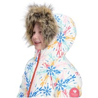 Obermeyer Ashor Jacket w/Faux Fur - Girl's - Skiflake / Multi