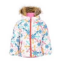 Obermeyer Ashor Jacket w/Faux Fur - Girl's - Skiflake / Multi