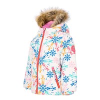 Obermeyer Ashor Jacket w/Faux Fur - Girl's - Skiflake / Multi