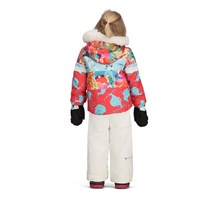 Obermeyer Kaizen Jacket w/Faux Fur - Girl's - Daffy Dayz / Pink