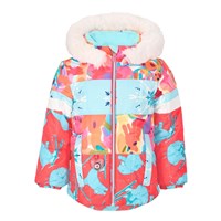 Obermeyer Kaizen Jacket w/Faux Fur - Girl's - Daffy Dayz / Pink