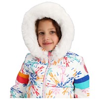 Obermeyer Kaizen Jacket w/Faux Fur - Girl's - Skiflake / Multi