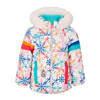 Obermeyer Kaizen Jacket w/Faux Fur - Girl's - Skiflake / Multi