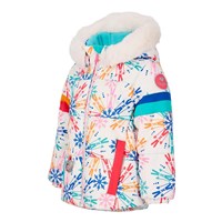 Obermeyer Kaizen Jacket w/Faux Fur - Girl's - Skiflake / Multi