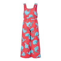 Obermeyer Snoverall Print Bib Pant - Girl's - Daffy Dayz / Pink