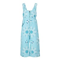 Obermeyer Snoverall Print Bib Pant - Girl's - Skiflake / Blue