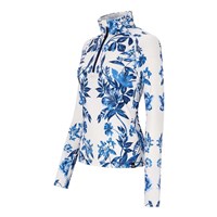 Obermeyer Oly Baselayer Zip Top - Women's - Midnight Flowers